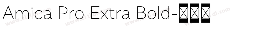 Amica Pro Extra Bold字体转换 Amica Pro Extra Bold字体转换